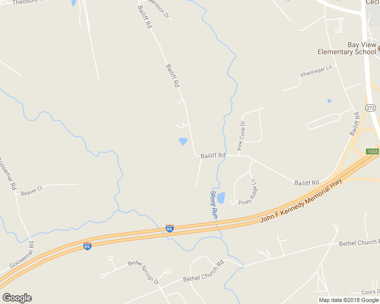 map of restaurants, bars, coffee shops, grocery stores, and more near 366 Bailiff Road in North East