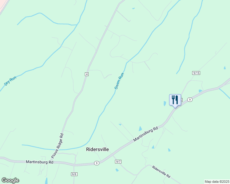 map of restaurants, bars, coffee shops, grocery stores, and more near 158 Pious View Ct in Berkeley Springs
