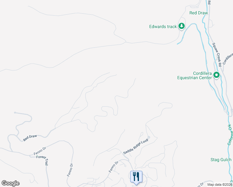 map of restaurants, bars, coffee shops, grocery stores, and more near 1425 Red Draw in Edwards