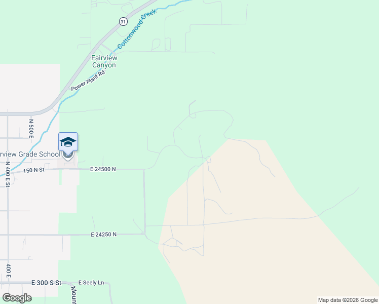 map of restaurants, bars, coffee shops, grocery stores, and more near 11975 East 24560 North in Fairview