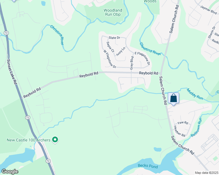 map of restaurants, bars, coffee shops, grocery stores, and more near 262 Reybold Road in Newark