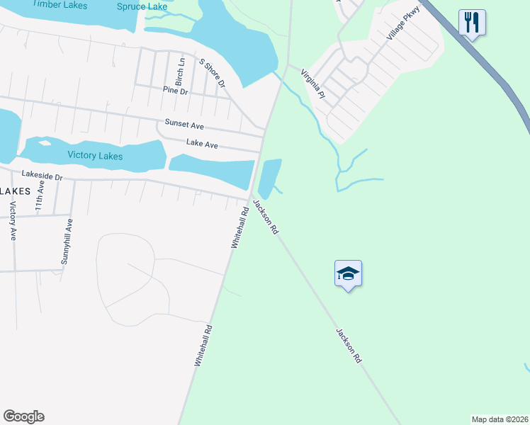 map of restaurants, bars, coffee shops, grocery stores, and more near 2765 Jackson Road in Monroe