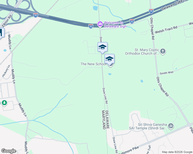 map of restaurants, bars, coffee shops, grocery stores, and more near 1675 Dixie Line Road in Elkton