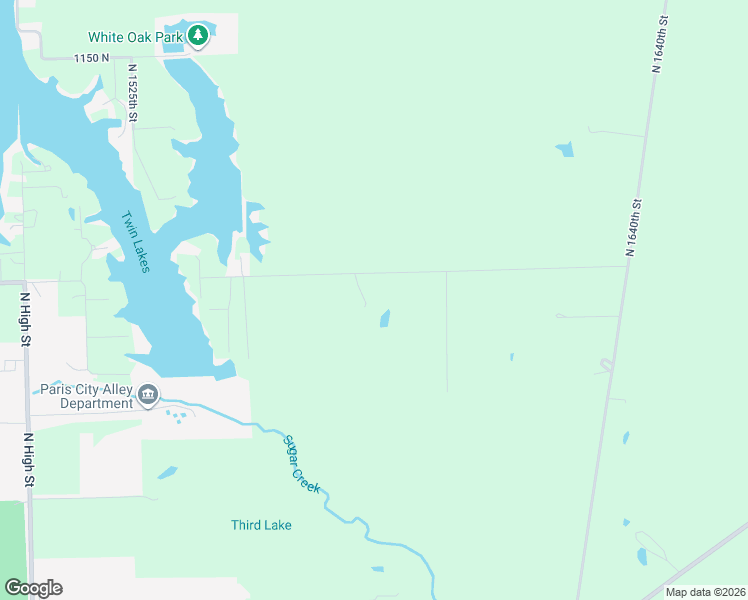 map of restaurants, bars, coffee shops, grocery stores, and more near 15770 1100 North in Paris