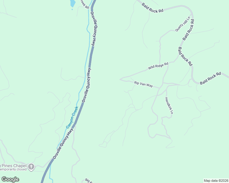 map of restaurants, bars, coffee shops, grocery stores, and more near 63 Rip Van Way in Berry Creek