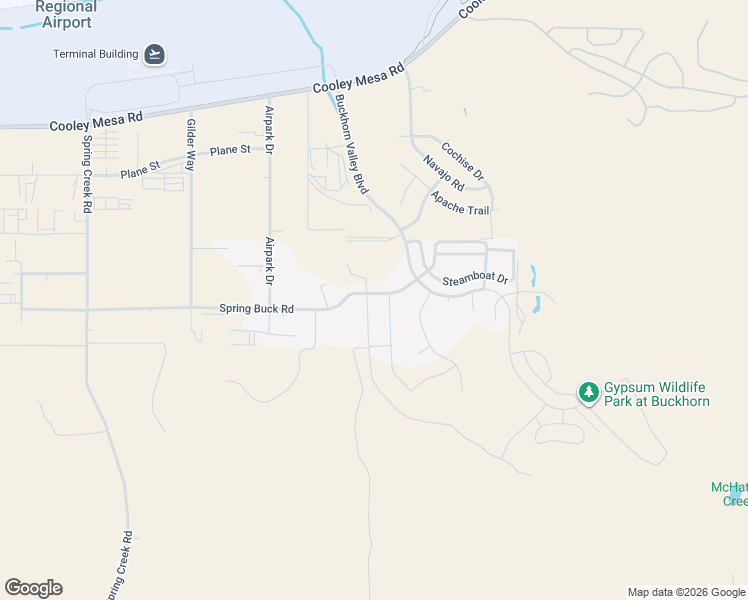 map of restaurants, bars, coffee shops, grocery stores, and more near 98 Spring Buck Rd in Gypsum