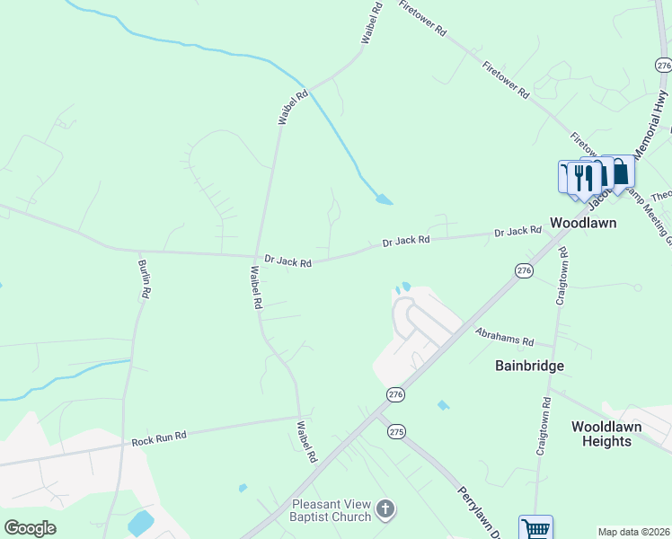 map of restaurants, bars, coffee shops, grocery stores, and more near 236 Doctor Jack Road in Port Deposit