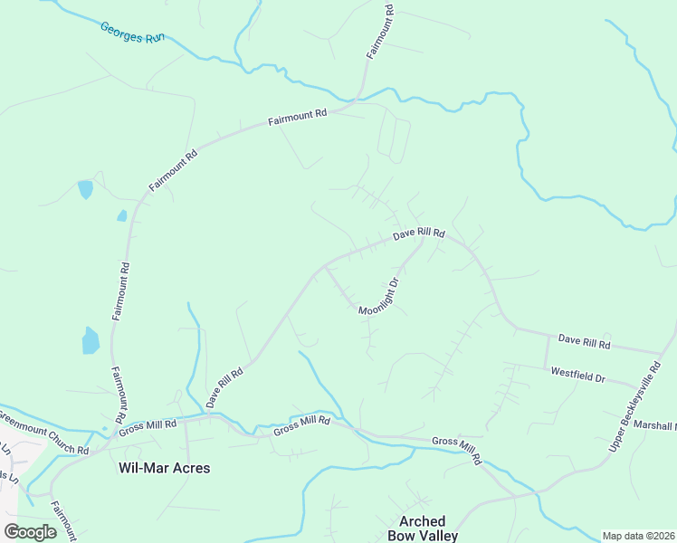 map of restaurants, bars, coffee shops, grocery stores, and more near 4577 Dave Rill Road in Hampstead