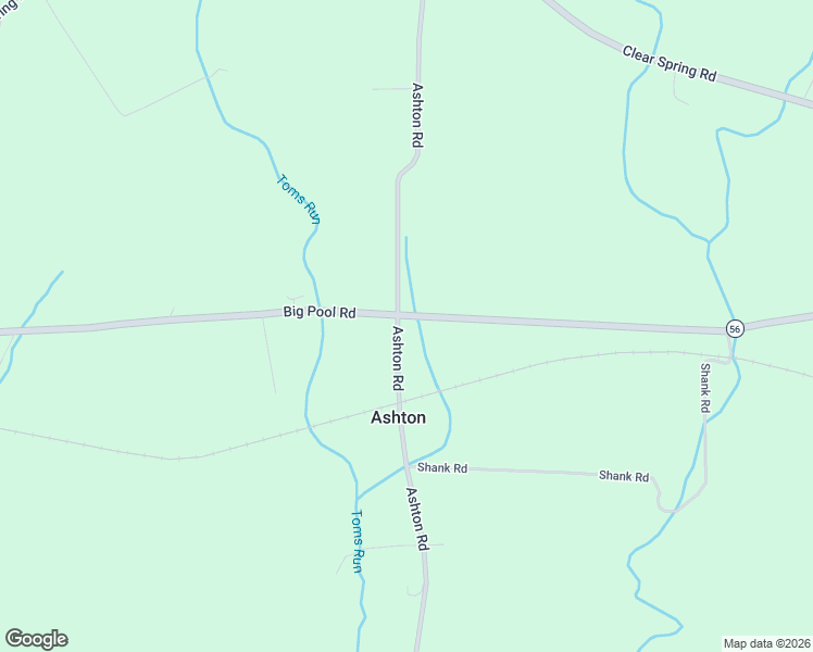 map of restaurants, bars, coffee shops, grocery stores, and more near 13209 Big Pool Rd in Clear Spring