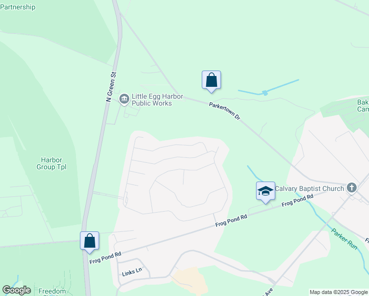 map of restaurants, bars, coffee shops, grocery stores, and more near 38 Gimball Road in Little Egg Harbor Township