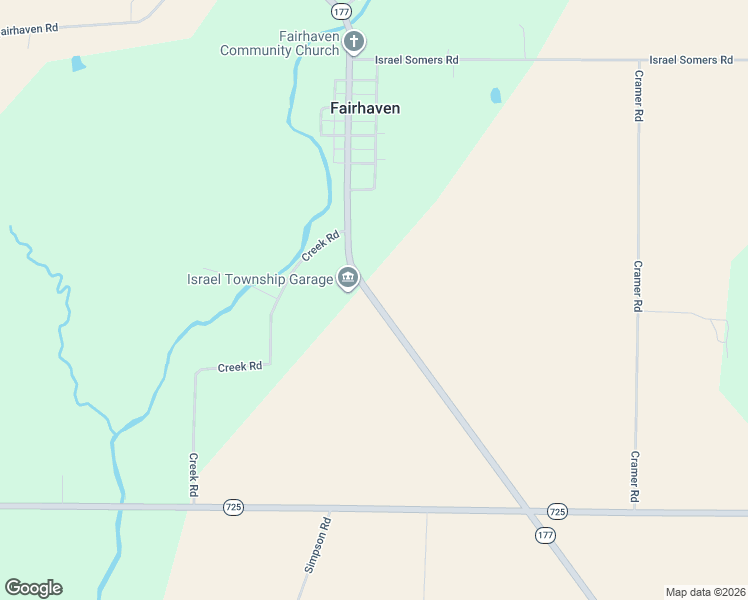 map of restaurants, bars, coffee shops, grocery stores, and more near 5755 Ohio 177 in College Corner