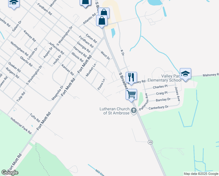 map of restaurants, bars, coffee shops, grocery stores, and more near 16 Cordrey Avenue in Pennsville Township