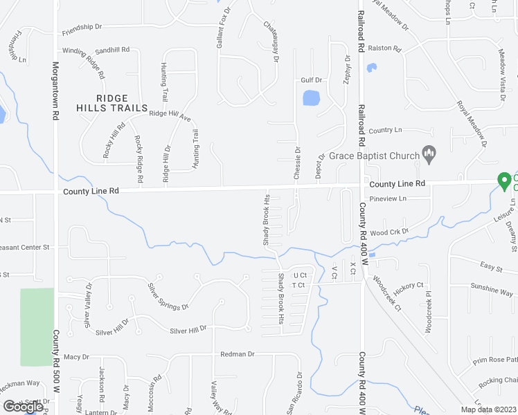 map of restaurants, bars, coffee shops, grocery stores, and more near 190 Shady Brook Heights in Greenwood
