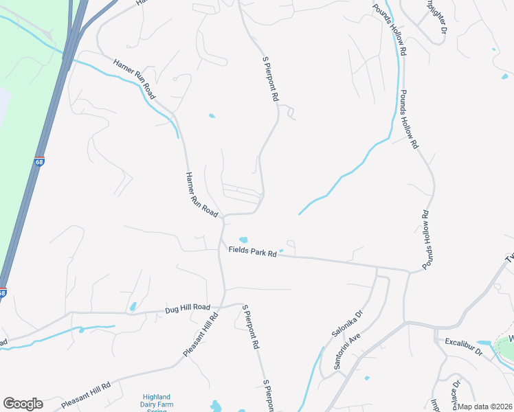map of restaurants, bars, coffee shops, grocery stores, and more near 302 South Pierpont Road in Morgantown