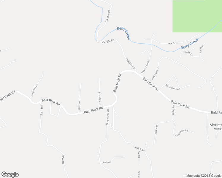 map of restaurants, bars, coffee shops, grocery stores, and more near 1103 Bald Rock Road in Berry Creek