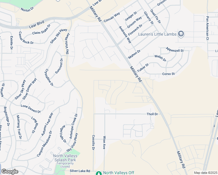 map of restaurants, bars, coffee shops, grocery stores, and more near 8900 Cassilis Drive in Reno