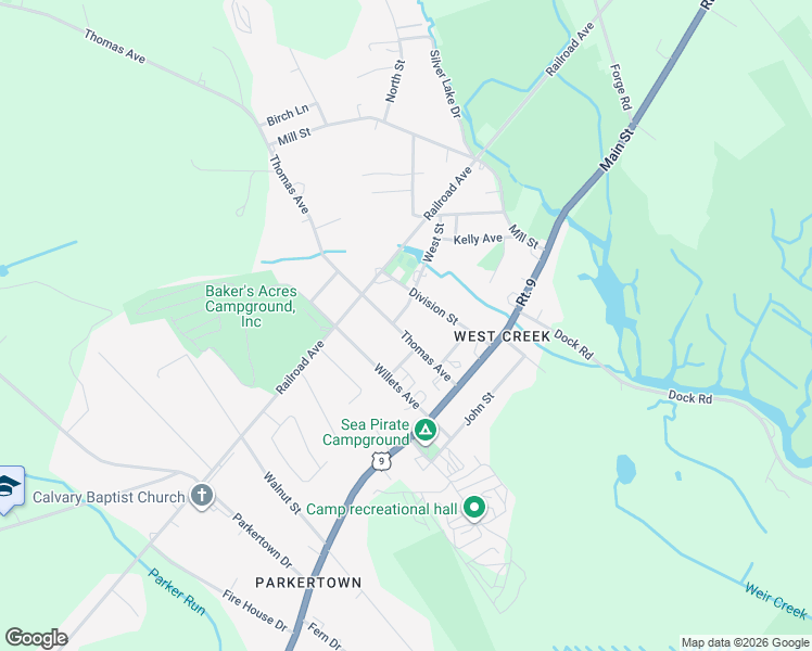 map of restaurants, bars, coffee shops, grocery stores, and more near 131 Thomas Avenue in Eagleswood