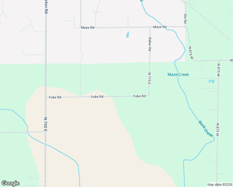 map of restaurants, bars, coffee shops, grocery stores, and more near 7383 Yoke Road in Indianapolis