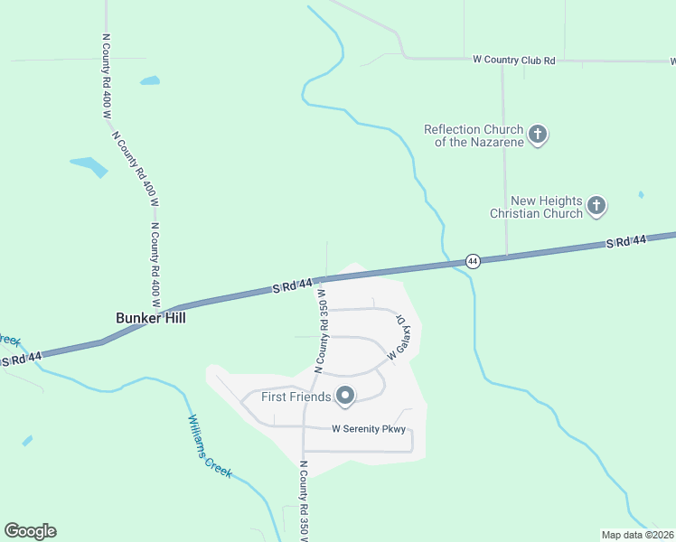 map of restaurants, bars, coffee shops, grocery stores, and more near 3431 Indiana 44 in Connersville