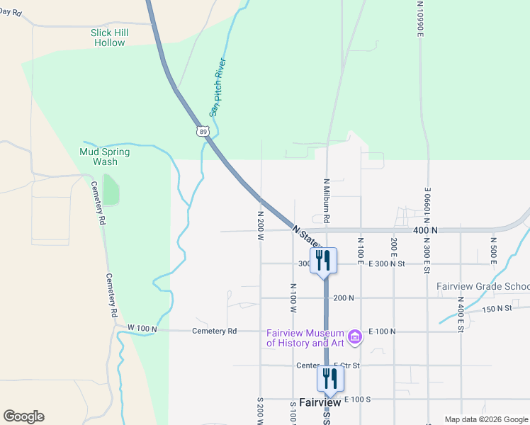 map of restaurants, bars, coffee shops, grocery stores, and more near 482 North 200 West in Fairview