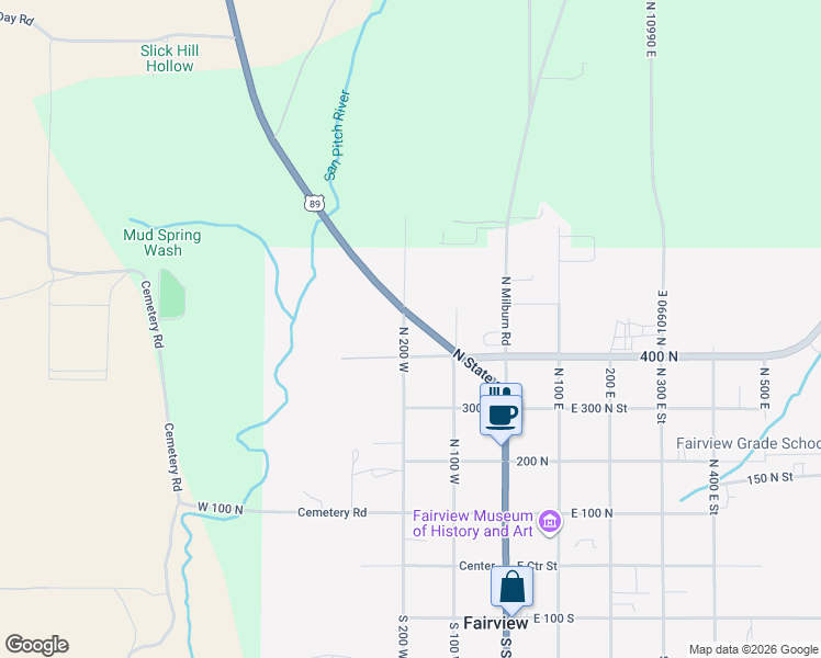 map of restaurants, bars, coffee shops, grocery stores, and more near 482 North 200 West in Fairview