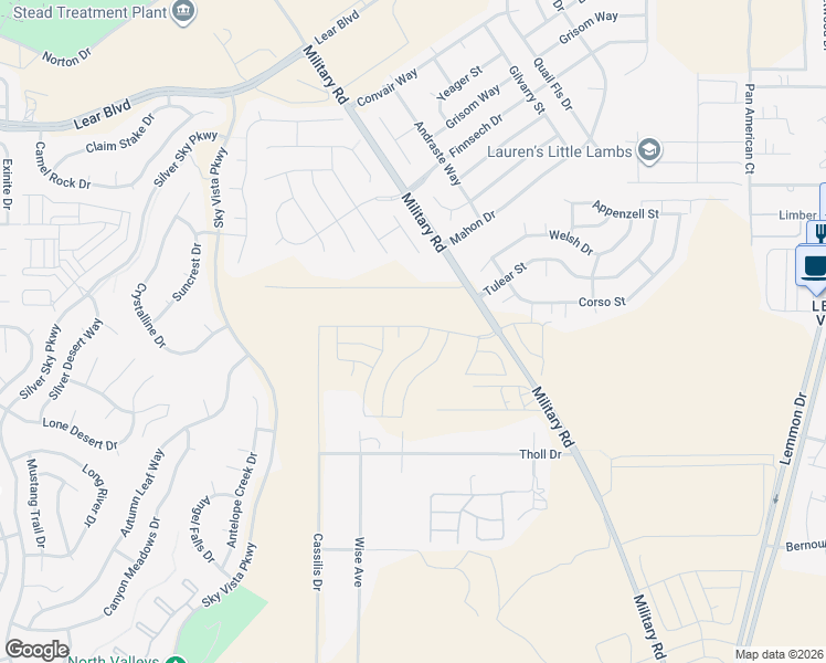map of restaurants, bars, coffee shops, grocery stores, and more near 7960 Charlene Drive in Reno