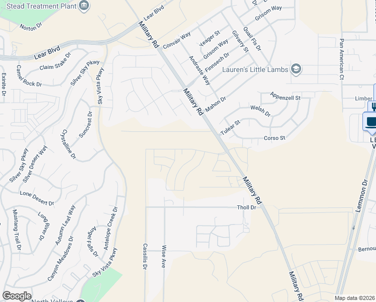 map of restaurants, bars, coffee shops, grocery stores, and more near 7960 Charlene Drive in Reno