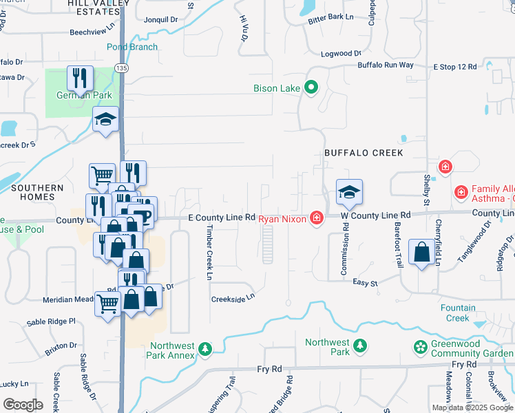 map of restaurants, bars, coffee shops, grocery stores, and more near 8953 Mansford Place in Indianapolis