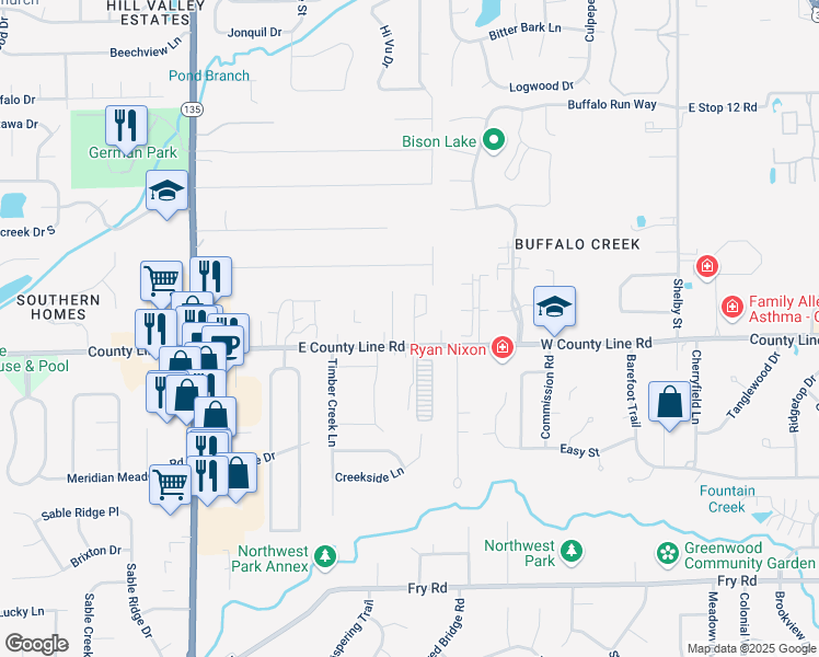 map of restaurants, bars, coffee shops, grocery stores, and more near 8953 Mansford Place in Indianapolis