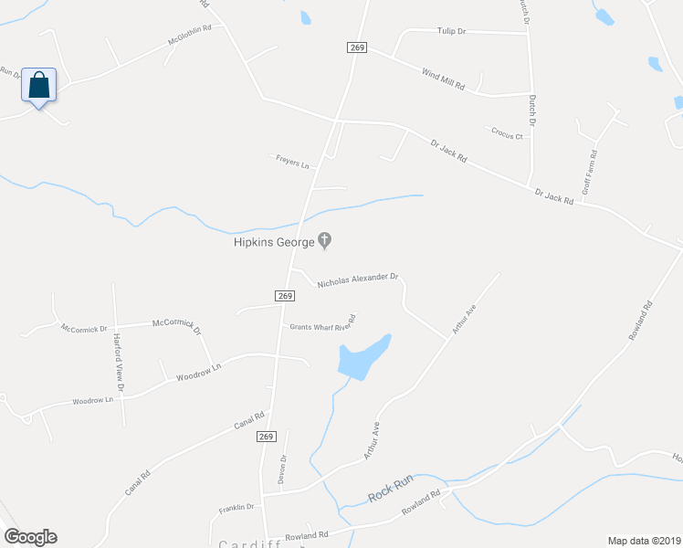 map of restaurants, bars, coffee shops, grocery stores, and more near 55 Nicholas Alexander Drive in Port Deposit