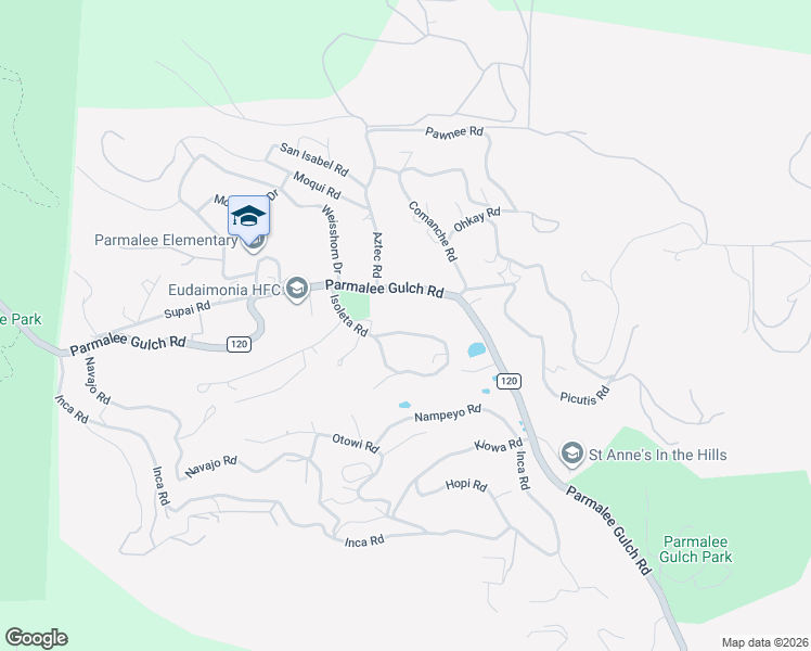 map of restaurants, bars, coffee shops, grocery stores, and more near 23048 Isoleta Road in Indian Hills