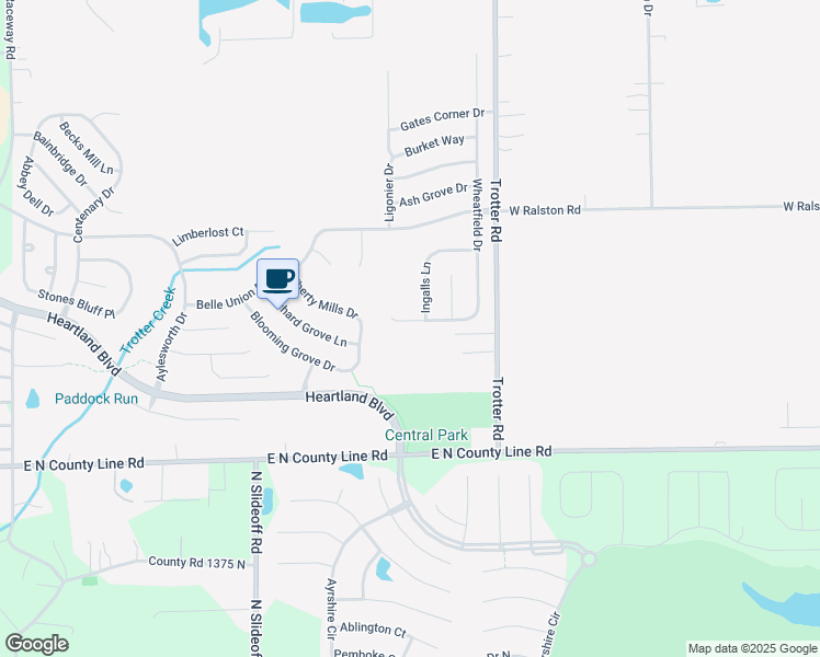 map of restaurants, bars, coffee shops, grocery stores, and more near 8511 Adams Mills Place in Indianapolis