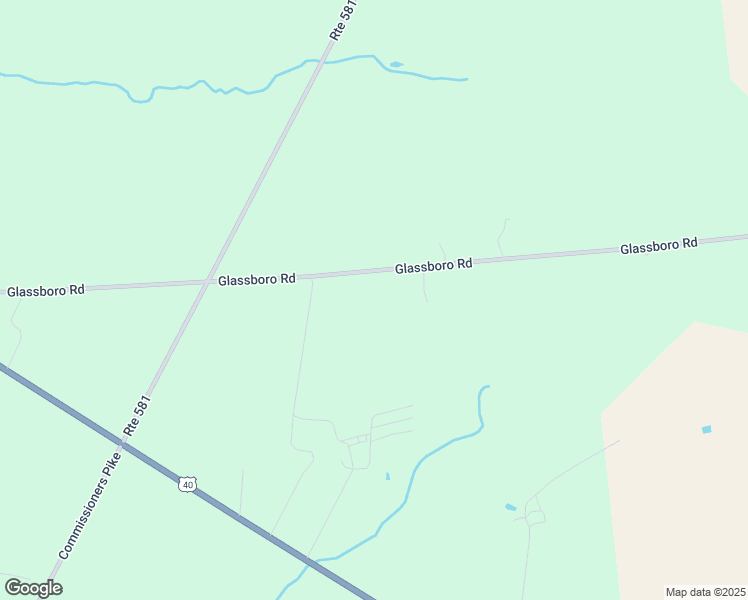 map of restaurants, bars, coffee shops, grocery stores, and more near 390 Glassboro Road in Upper Pittsgrove