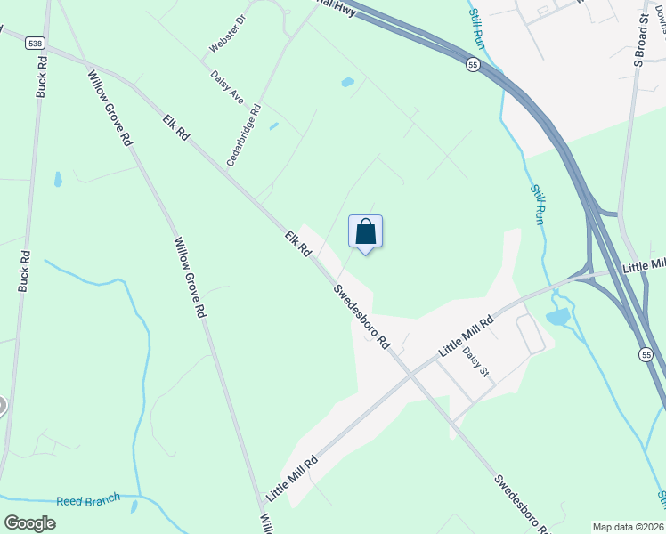 map of restaurants, bars, coffee shops, grocery stores, and more near 1290 Swedesboro Road in Franklin