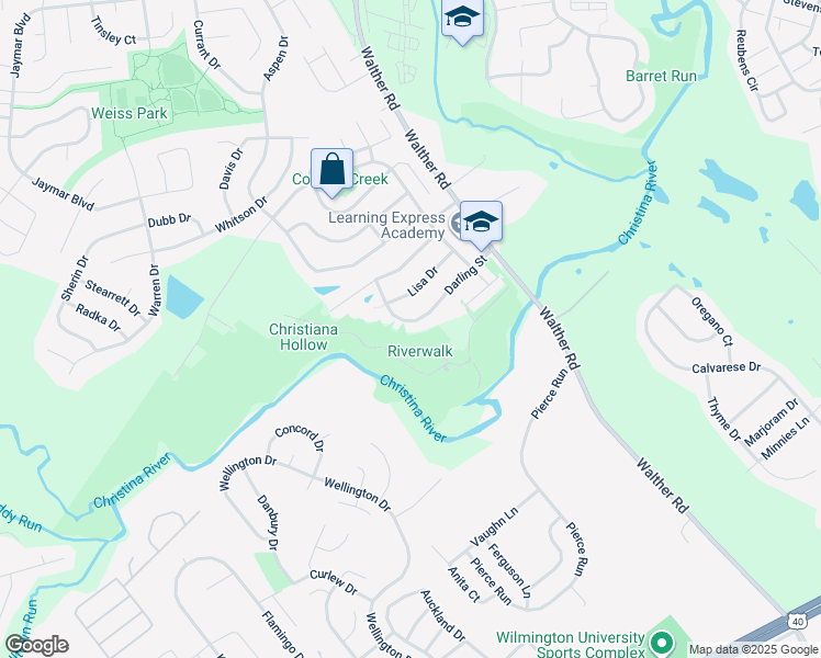 map of restaurants, bars, coffee shops, grocery stores, and more near 127 Darling Street in Newark