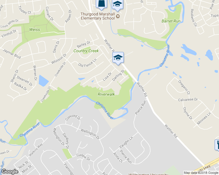 map of restaurants, bars, coffee shops, grocery stores, and more near 147 Darling Street in Newark
