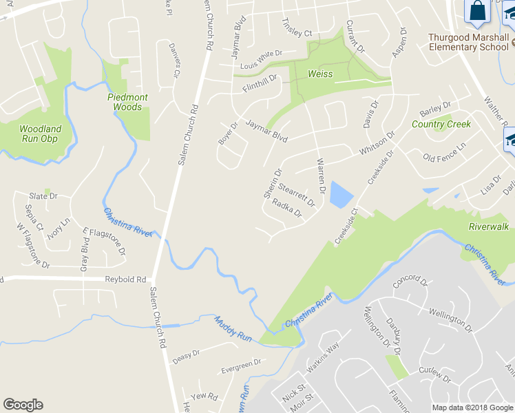 map of restaurants, bars, coffee shops, grocery stores, and more near 41 Sherin Drive in Newark