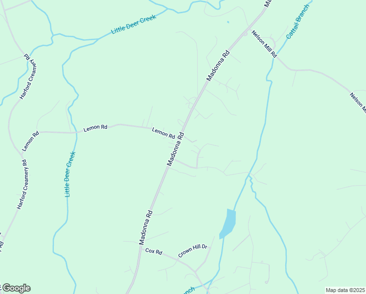map of restaurants, bars, coffee shops, grocery stores, and more near 4155 Madonna Road in Jarrettsville
