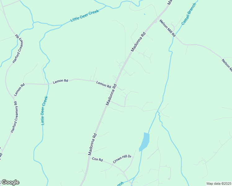 map of restaurants, bars, coffee shops, grocery stores, and more near 4155 Madonna Road in Jarrettsville