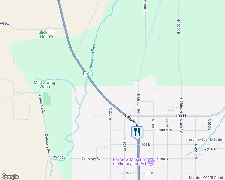 map of restaurants, bars, coffee shops, grocery stores, and more near 576 North 200 West in Fairview