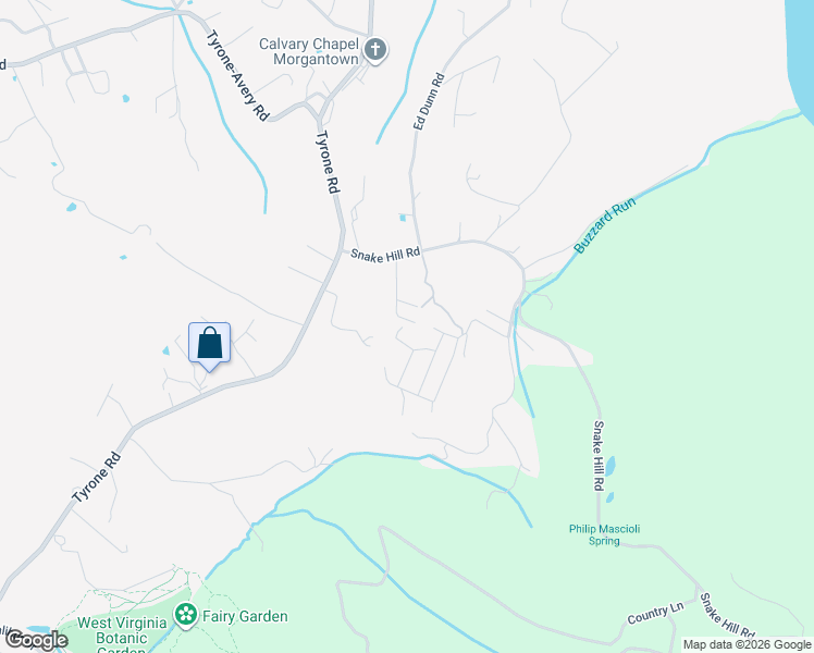 map of restaurants, bars, coffee shops, grocery stores, and more near 524 Dunn Cemetery Road in Morgantown