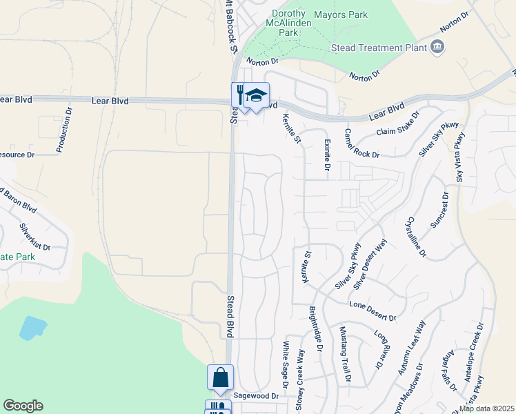 map of restaurants, bars, coffee shops, grocery stores, and more near 12052 Himalaya Street in Reno