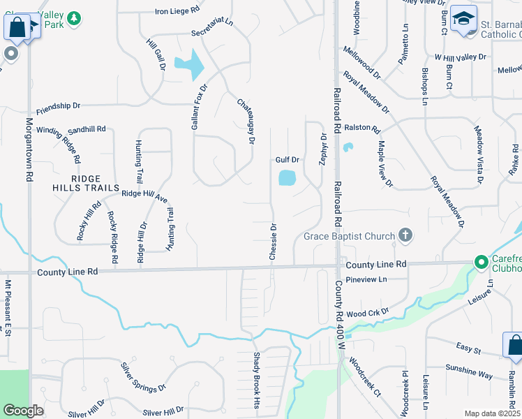 map of restaurants, bars, coffee shops, grocery stores, and more near 1337 Boone Court in Indianapolis