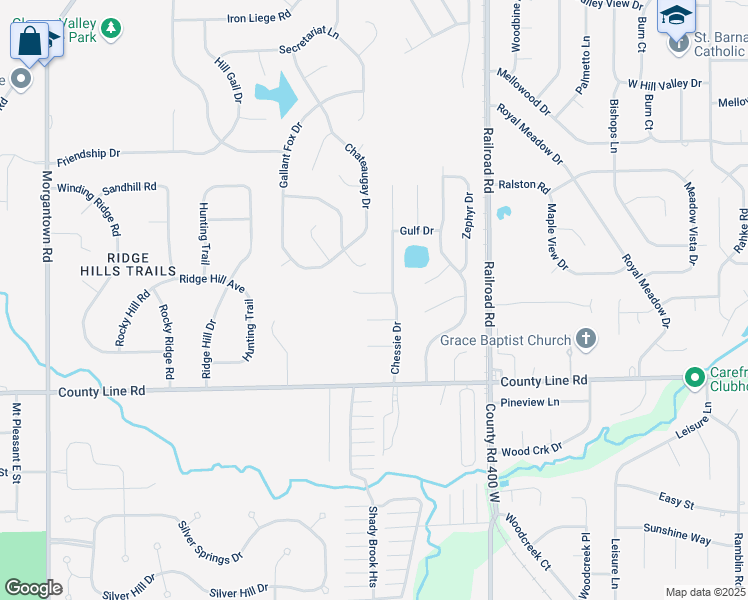 map of restaurants, bars, coffee shops, grocery stores, and more near 1337 Boone Court in Indianapolis