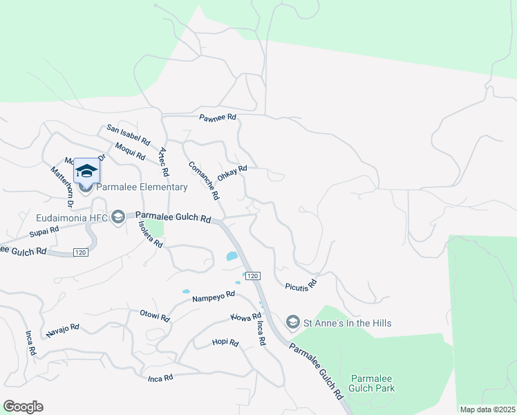map of restaurants, bars, coffee shops, grocery stores, and more near 4735 Picutis Road in Indian Hills