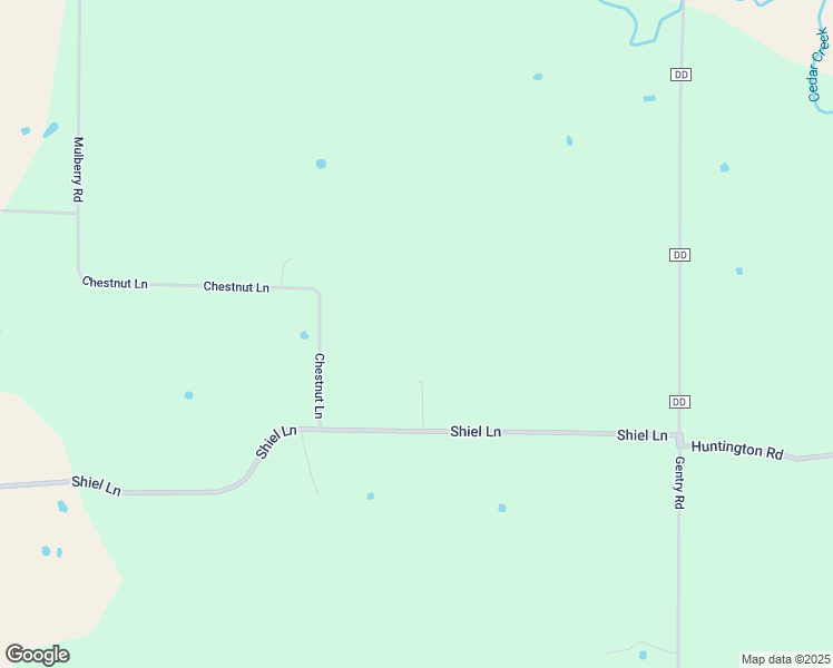 map of restaurants, bars, coffee shops, grocery stores, and more near 45740 Shiel Lane in Monroe City