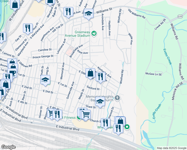 map of restaurants, bars, coffee shops, grocery stores, and more near 2 New Hampshire Ave in Cumberland