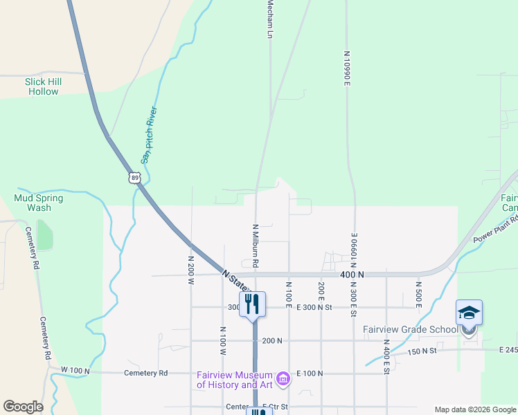 map of restaurants, bars, coffee shops, grocery stores, and more near 587 North Milburn Road in Fairview