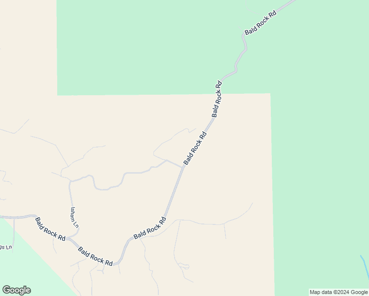 map of restaurants, bars, coffee shops, grocery stores, and more near Bald Rock Road in Butte County