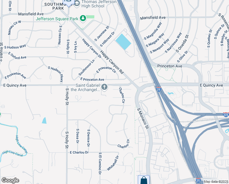 map of restaurants, bars, coffee shops, grocery stores, and more near 6323 East Stanford Avenue in Englewood